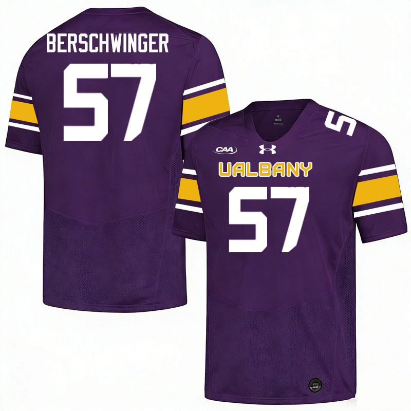 UAlbany Great Danes #57 Troy Berschwinger College Football Jerseys,Uniforms-Purple